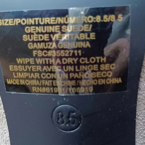 Vintage Avon Suede Booties Victorian Steampunk Coquette 8.5 - Picture 8 of 9